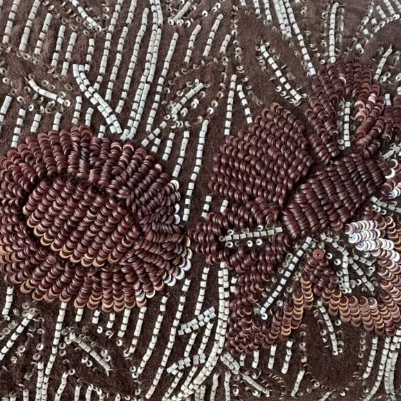 NWT $275 Ralph Lauren Throw Pillow Barkin 12" x 16" EMBELLISHED - Picture 6 of 13